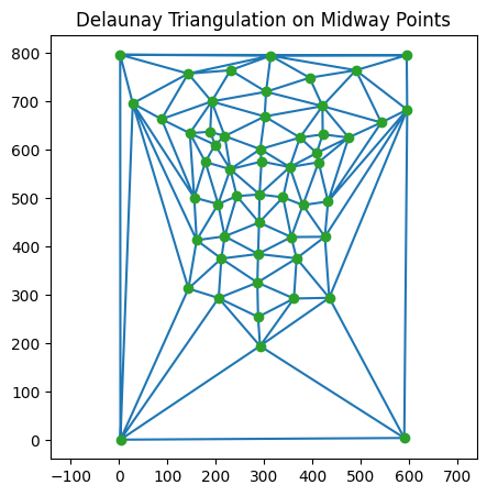 Delaunay triangulation of midway face of Arnav and Arush