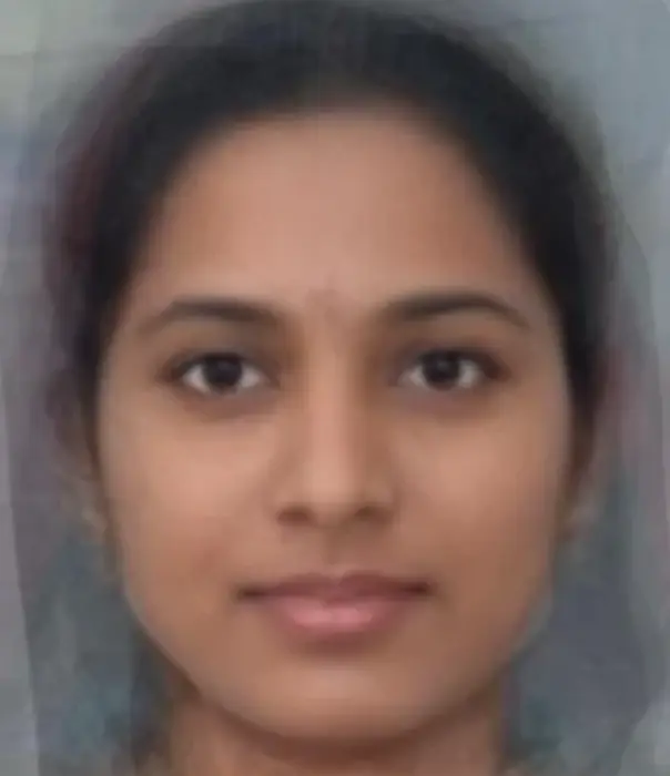 south indian female average face